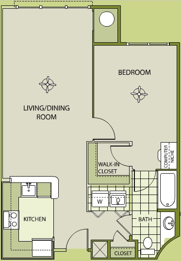 1BR/1BA - The Savoy