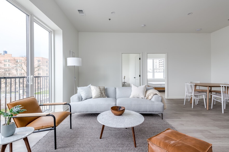 Furnished Living Room - Addams Coliving