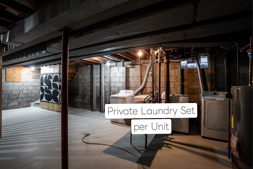 Private Laundry Set per Unit - 3558 N Cramer St