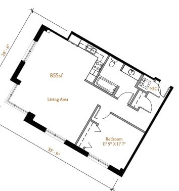1BR/1BA - The Westerly