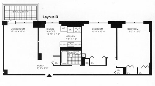 2BR/1BA - Spring Creek Towers