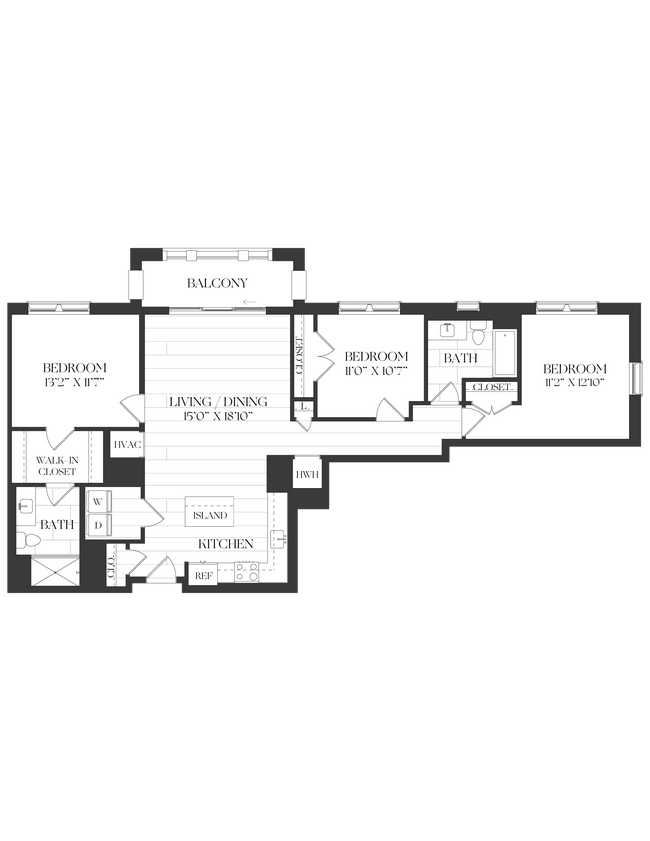 Floorplan - The Barrett at Chevy Chase Lake