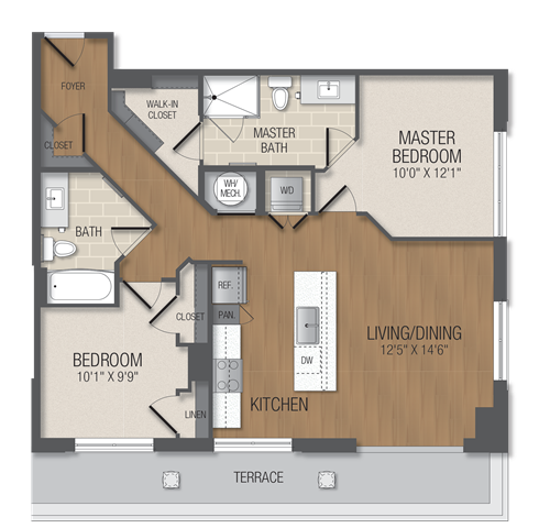 Floorplan - The Acadia at Metropolitan Park