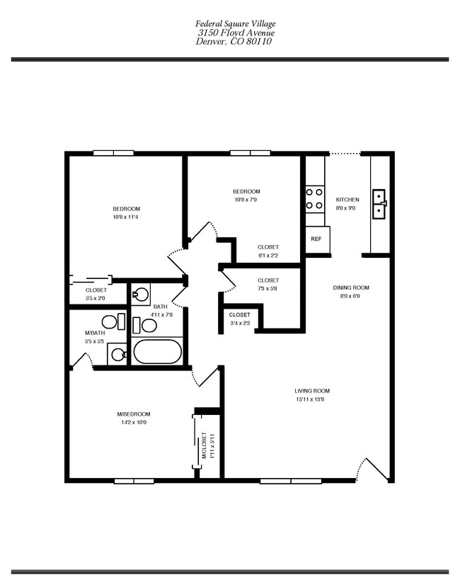 Floorplan - Sunridge Apartments