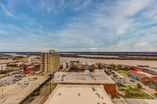 Each evening enjoy the sunset over the Yazoo from your living room - The Vicksburg