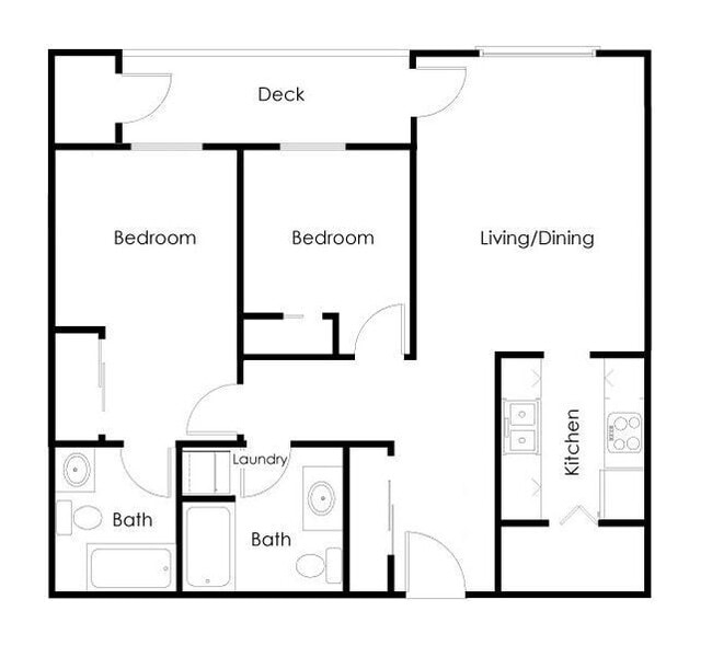 B2 floor plan Willamette Gardens - Willamette Gardens