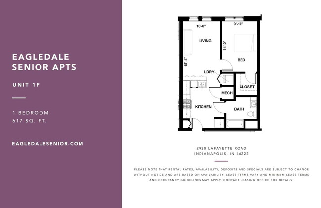 Floorplan - Eagledale Senior Apartments