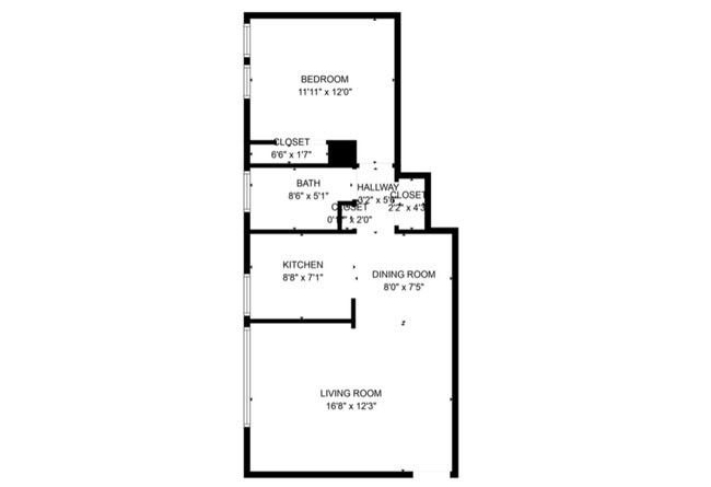 Unit 24571-4 / 1 Bedroom, 1 Bath - Cavalier Manor Apartments