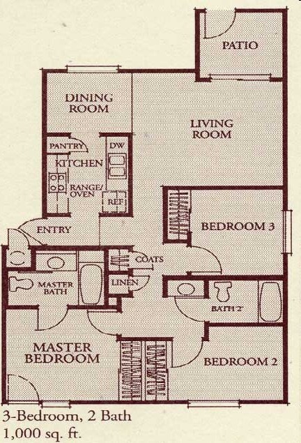 3BR/2BA - La Fenetre