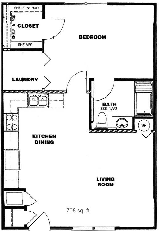 1BR/1BA - Creekside at Asheville