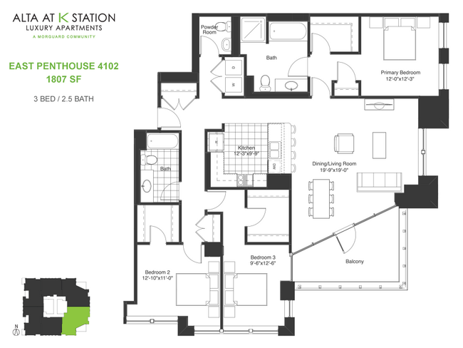 East Penthouse 4102 - Alta at K Station