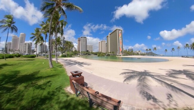 Beach at the end of the ramp - 1777 Ala Moana Blvd