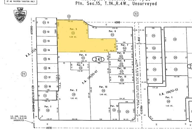 Plat Map - Villa Grande Apartments