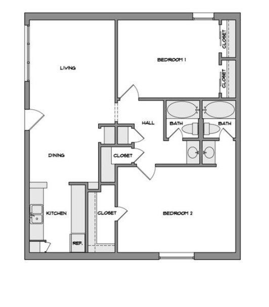 Floorplan - Village Oaks Apartments