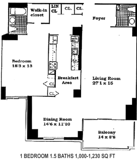 1BR/1.5BA - North Shore Towers