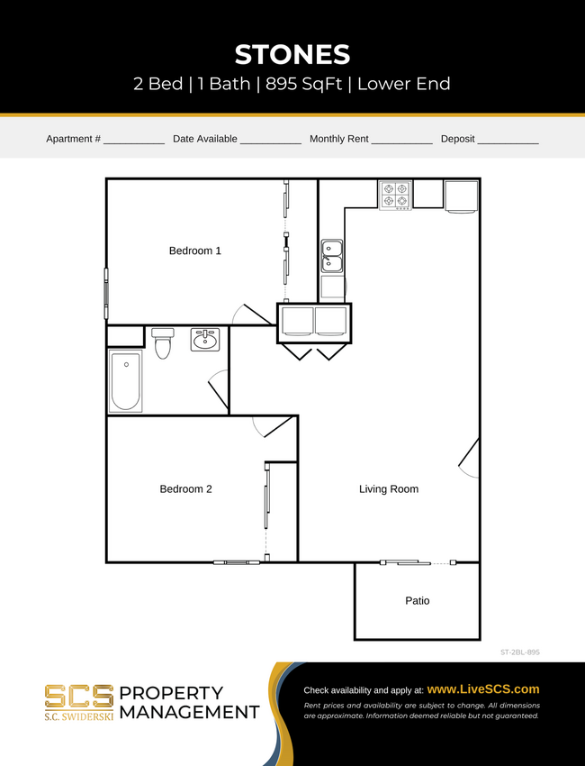 Floorplan - Birchwood Apartments