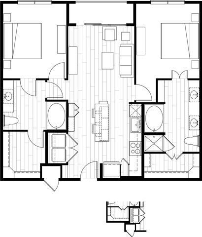 Floorplan - Augusta Flats