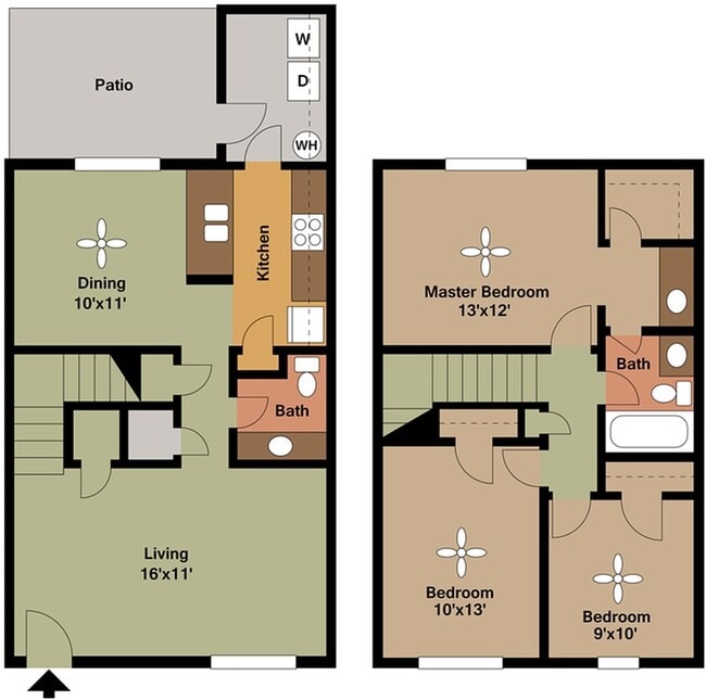 3 bd Sullivan floor plan - The Sullivan