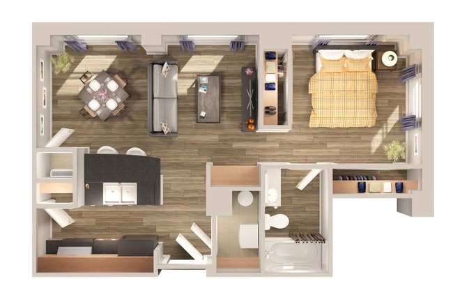 Floorplan - The Carling Apartments