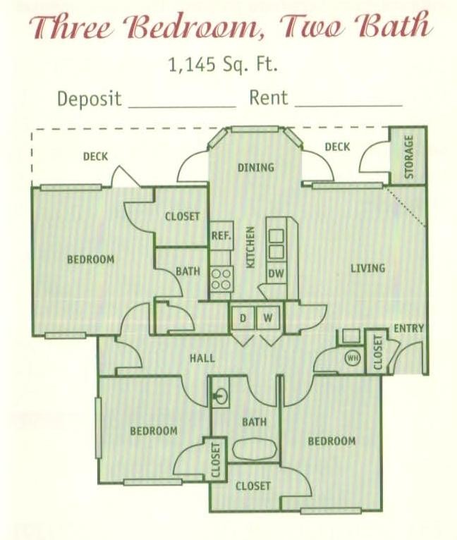 Floorplan - Saratoga Apartments