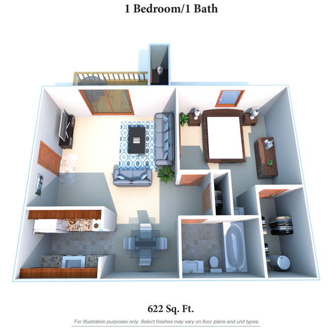 Floorplan - Four Worlds Apartments