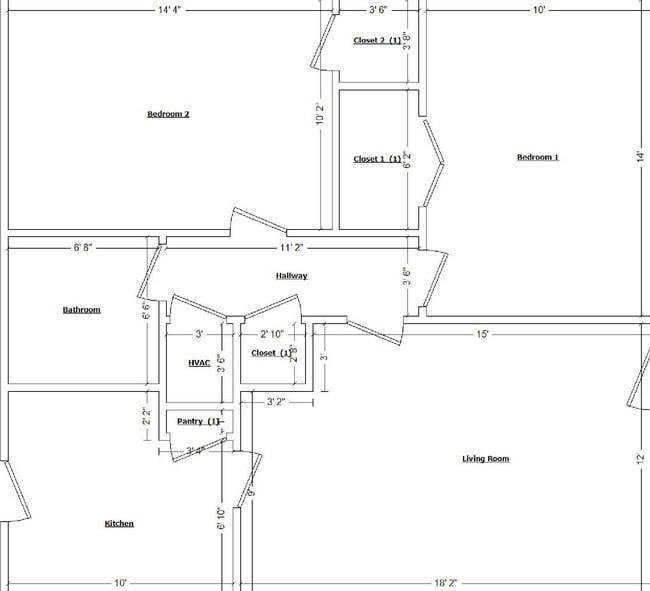 Floorplan - Center Court Apartments
