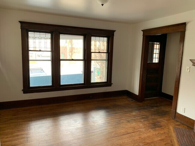 Living room front windows - 207 Lafayette Ave