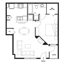 1BR Designer Courtyard (1st Level) - Springs at Palma Sola Apartments