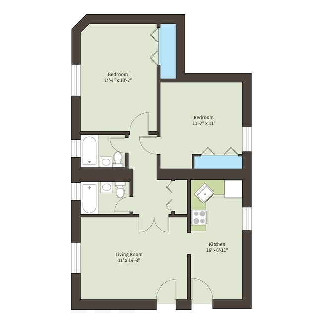 Floorplan - 4721 S. Ellis Avenue