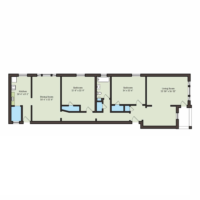 Floorplan - 4859 S. Champlain Avenue