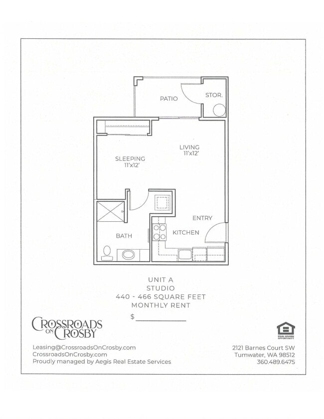 Floorplan - Crossroads on Crosby