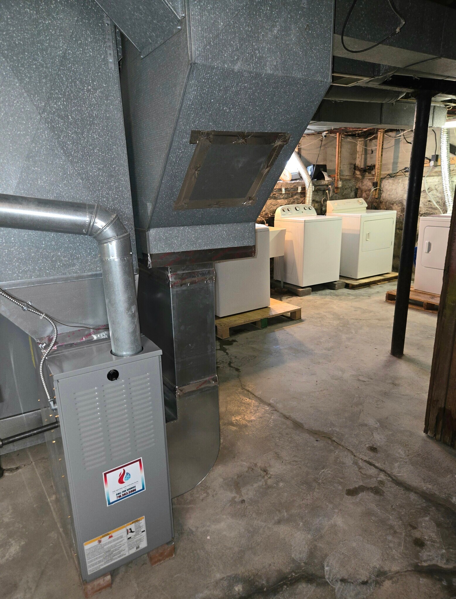 Dryer for lower rental unit to far right - 414 Taunton Pl