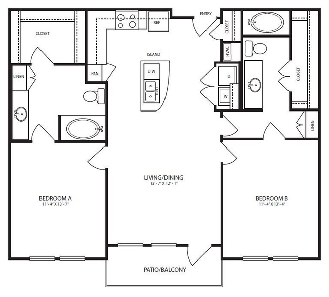 Landmark On Lovers - B3-2 - 2 Beds - 2 Baths - 1099 Sq. ft. - Landmark On Lovers