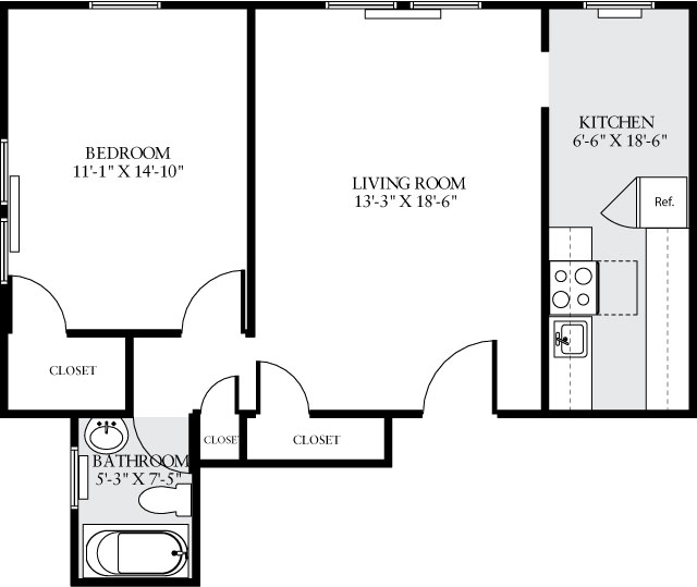 Floorplan - eaves Tunlaw Gardens