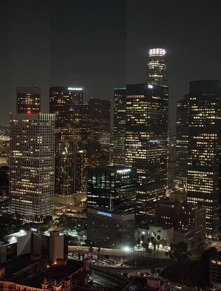 View of Downtown Sky Line at Night from the Condo - 1100 Wilshire Blvd