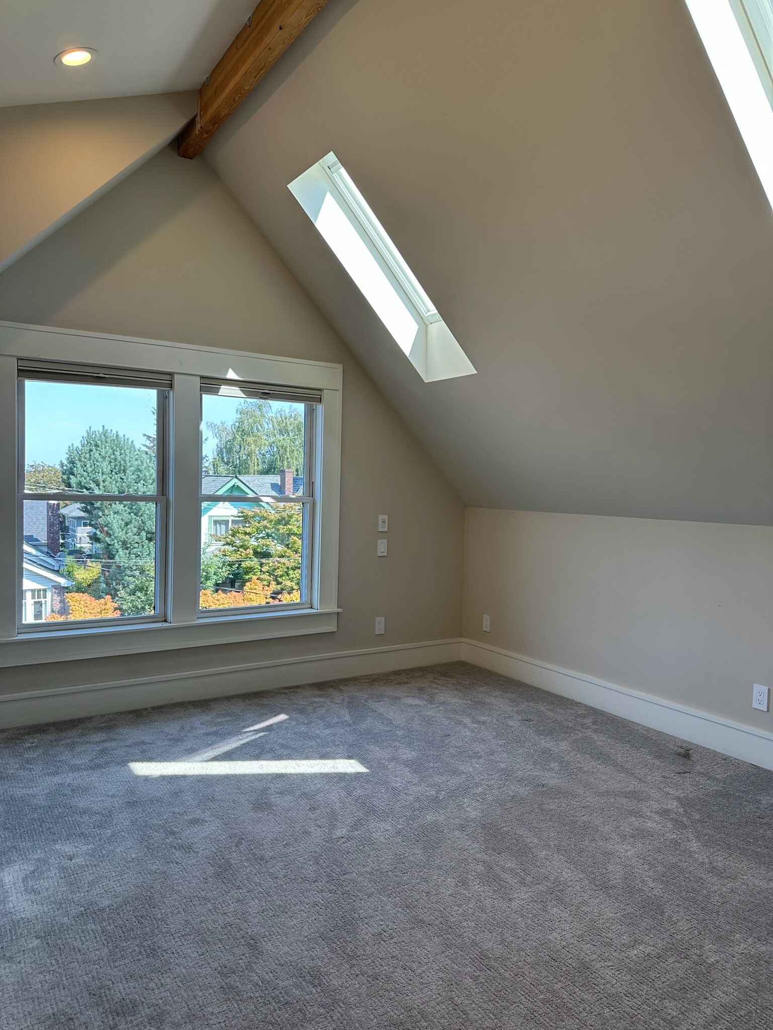 Primary suite w/ vaulted ceilings, operable skylights - 211 W Boston St