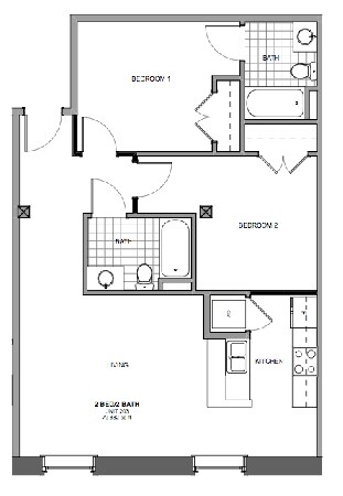 2BR/2BA - Dill Building