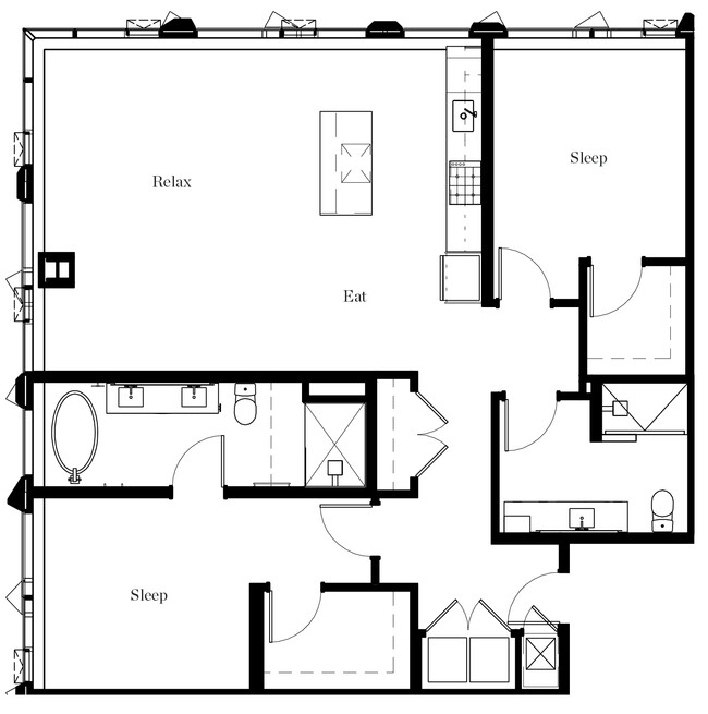 Floorplan - The Residences at Rainier Square