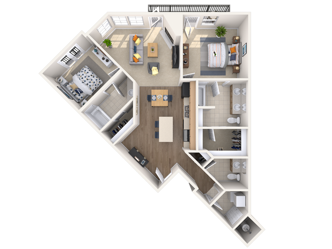 Floorplan - Lake Vista Apartments