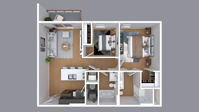 2x2 with Balcony - Union Walk