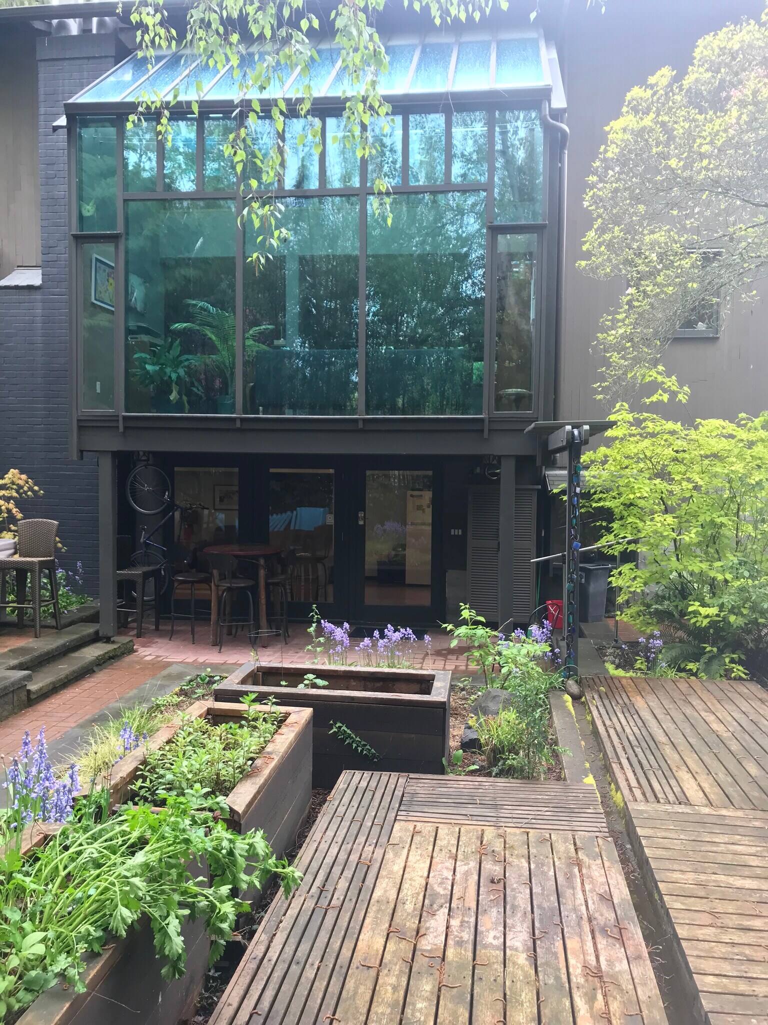 Private entrance to apartment through back patio - 4312 37th Ave NE