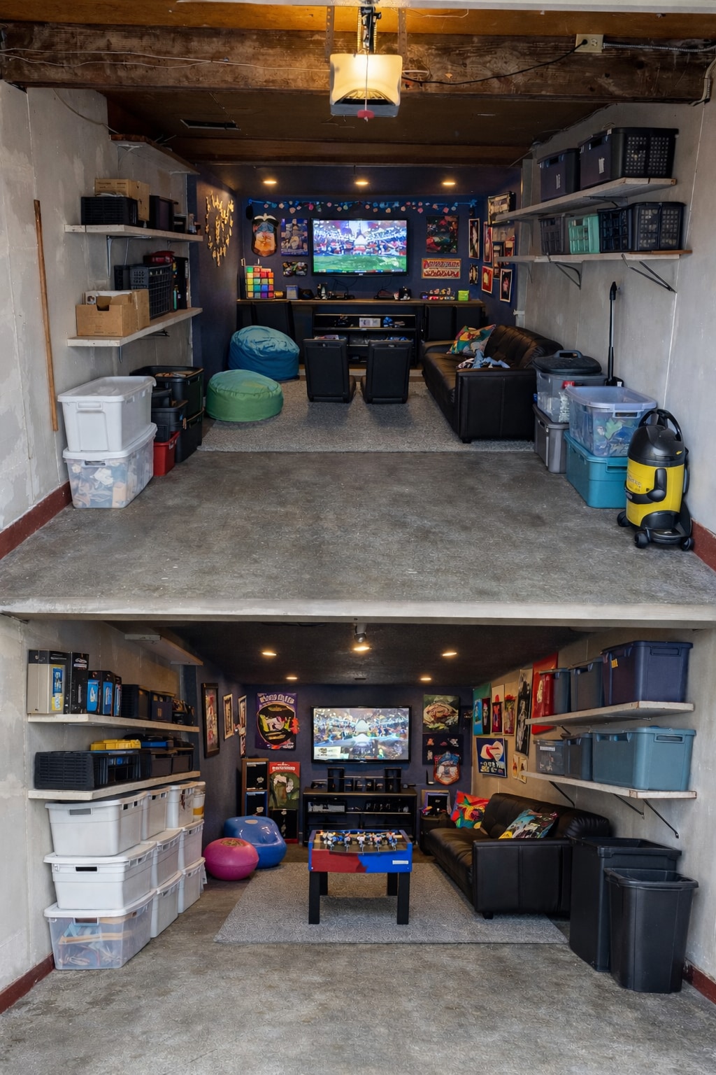 Back of garage mock up as a man cave - 701 NE 22nd Ave