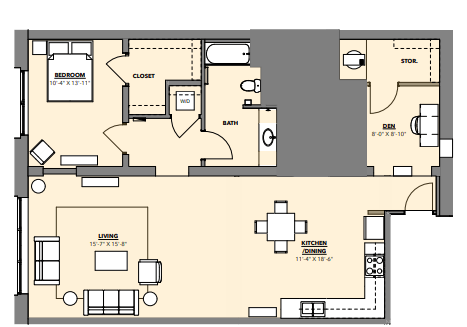 Floorplan - Hawthorne Apartments