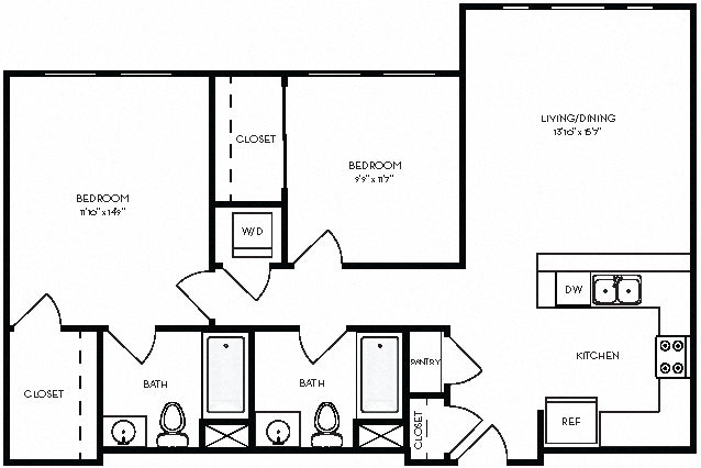 Floorplan - Villas on the Boulevard