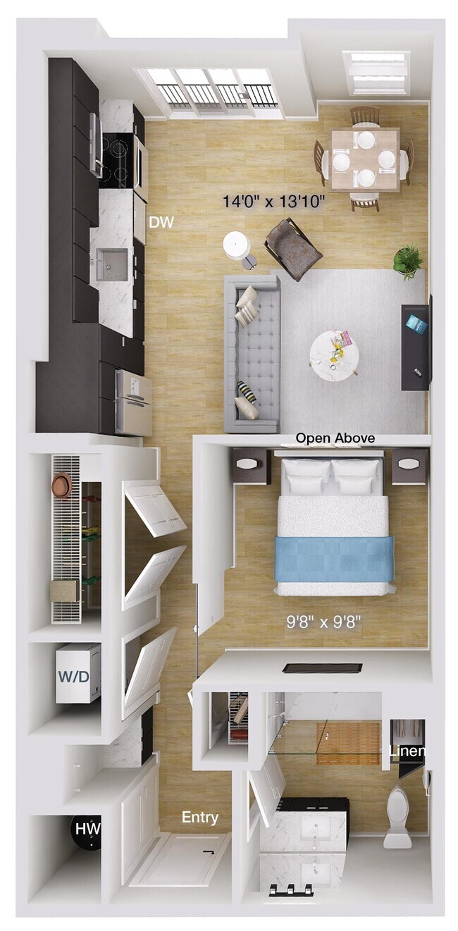 Floorplan - Foster on the Park Apartments