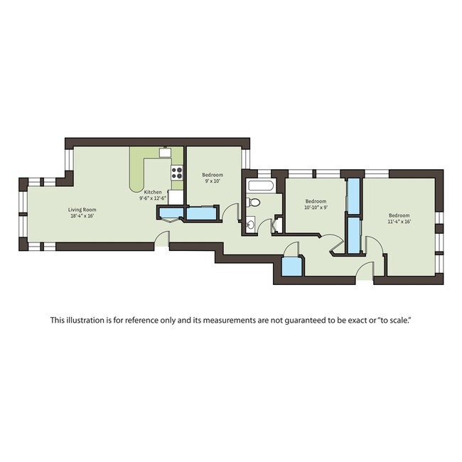 Floorplan - 5400-5408 S. Ingleside Avenue