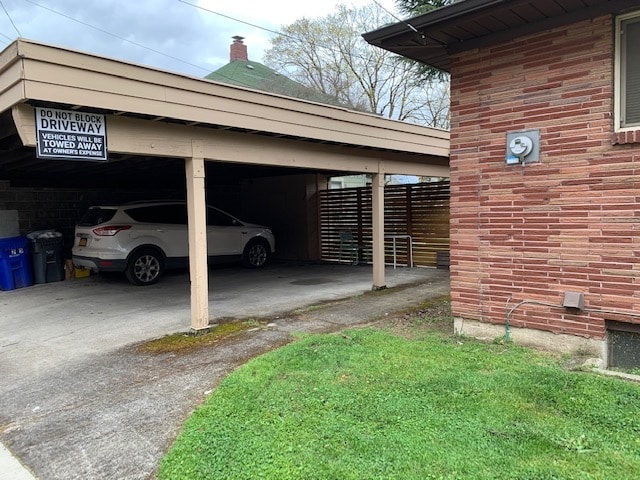 covered carport - 5703 N Commercial Ave