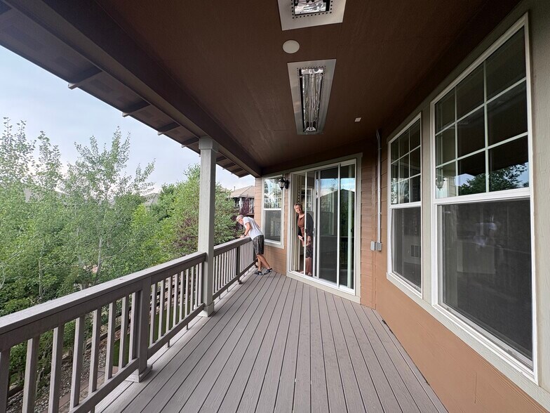 1 st floor deck with heaters - 15705 Red Deer Dr