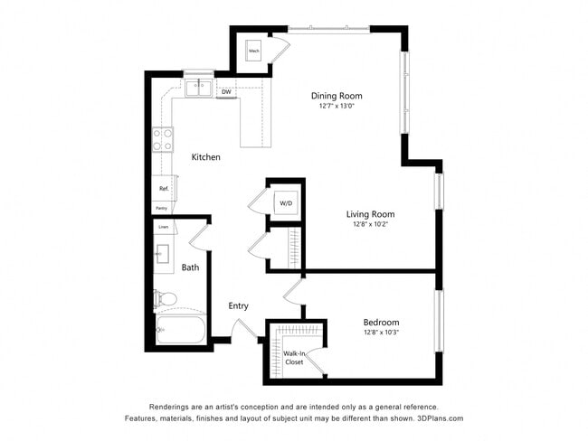 Floorplan - The Quill 55+ Apartments