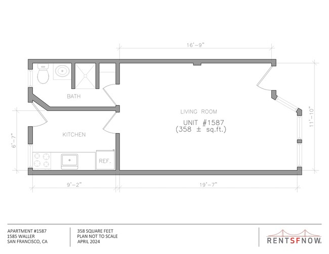 Floorplan - 1585 Waller